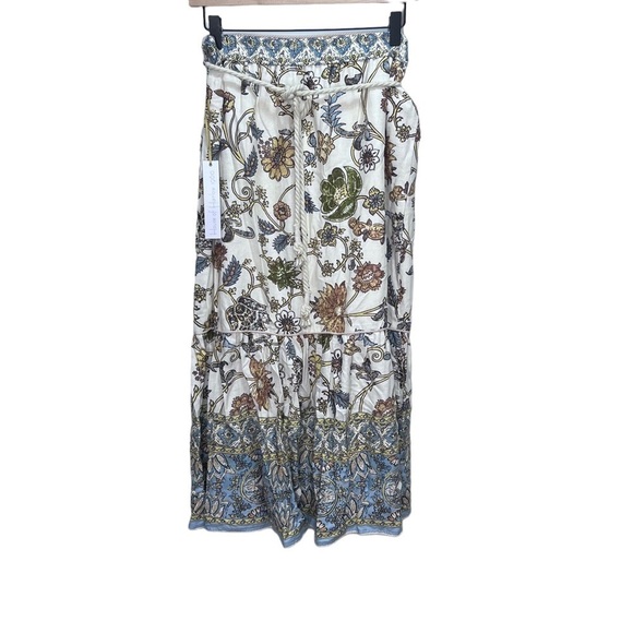 House of Harlow 1960 Bohemian Linen Maxi Skirt Size Large​ - Picture 1 of 11